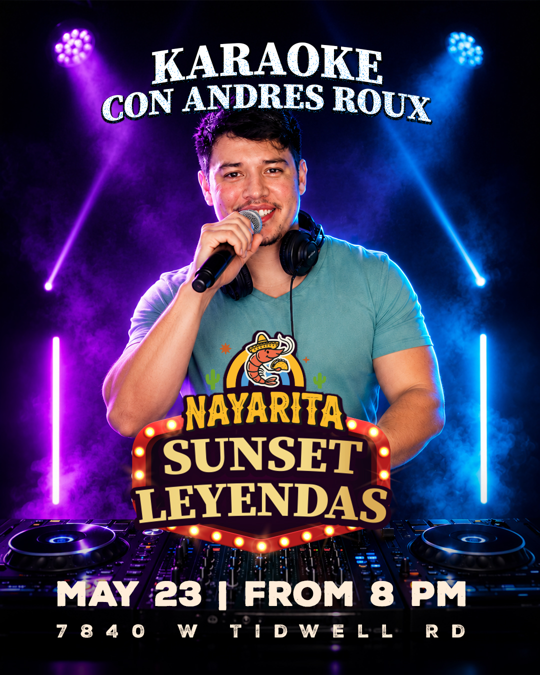 Karaoke con Andres Roux